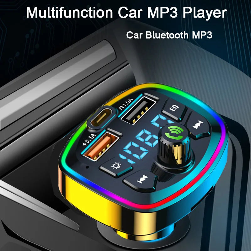 Bluetooth para Coche con Carga Rápida y Manos Libres
